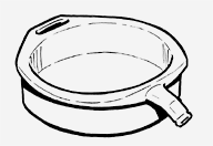 Drawing of a drain pan